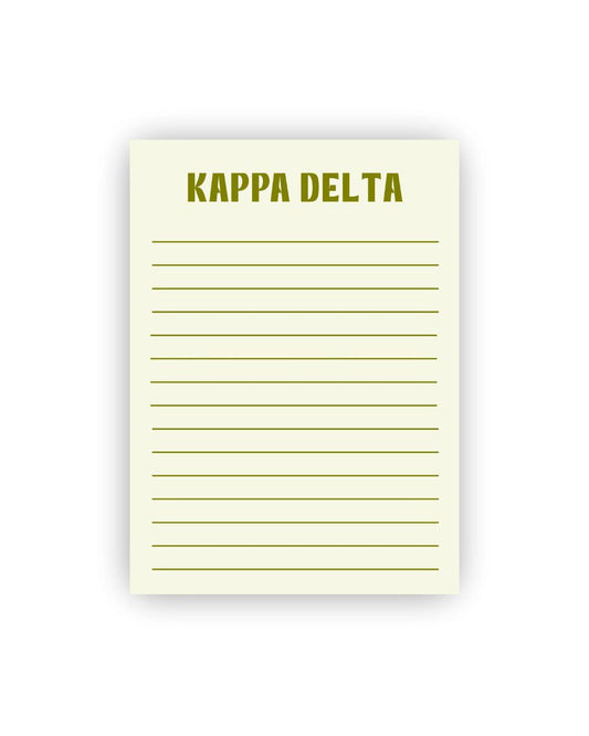 Colorful Sorority Lined Notepads