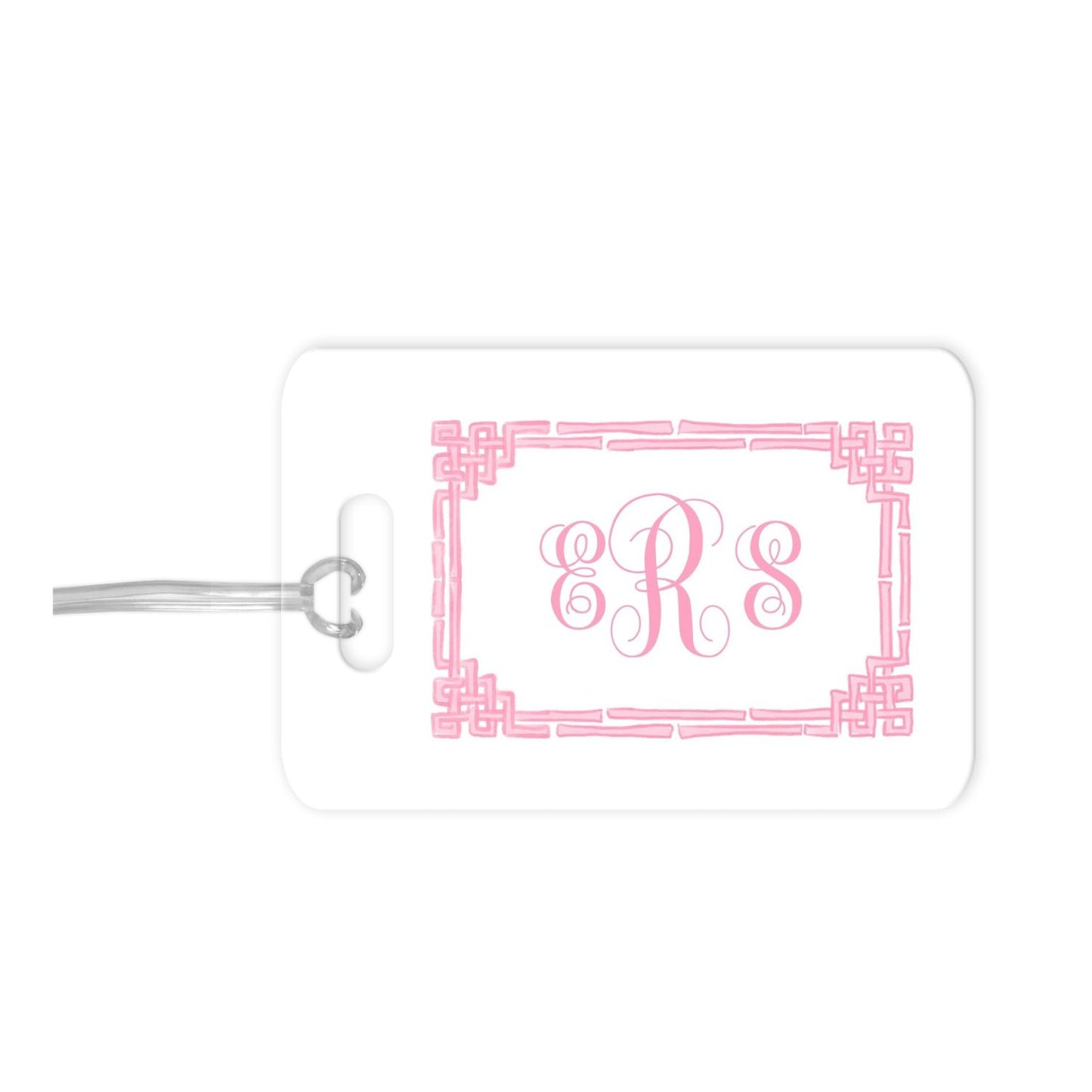 Bamboo Frame Personalized Luggage Tag
