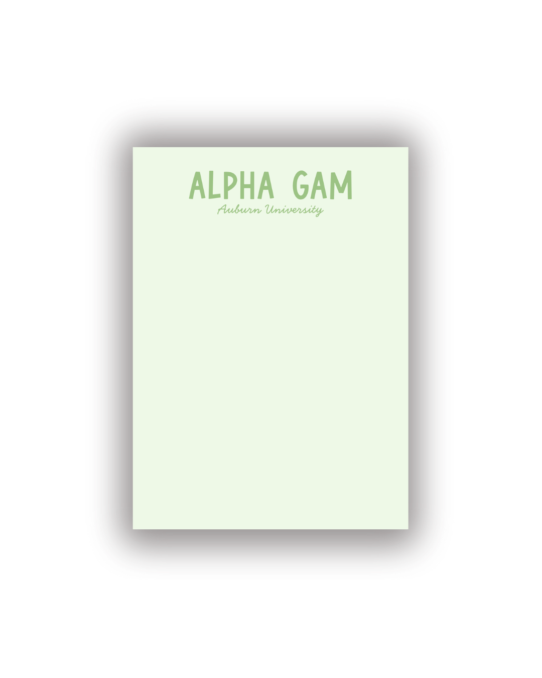 Sorority Notepads with Personalization