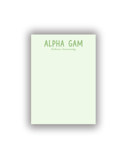 Sorority Notepads with Personalization