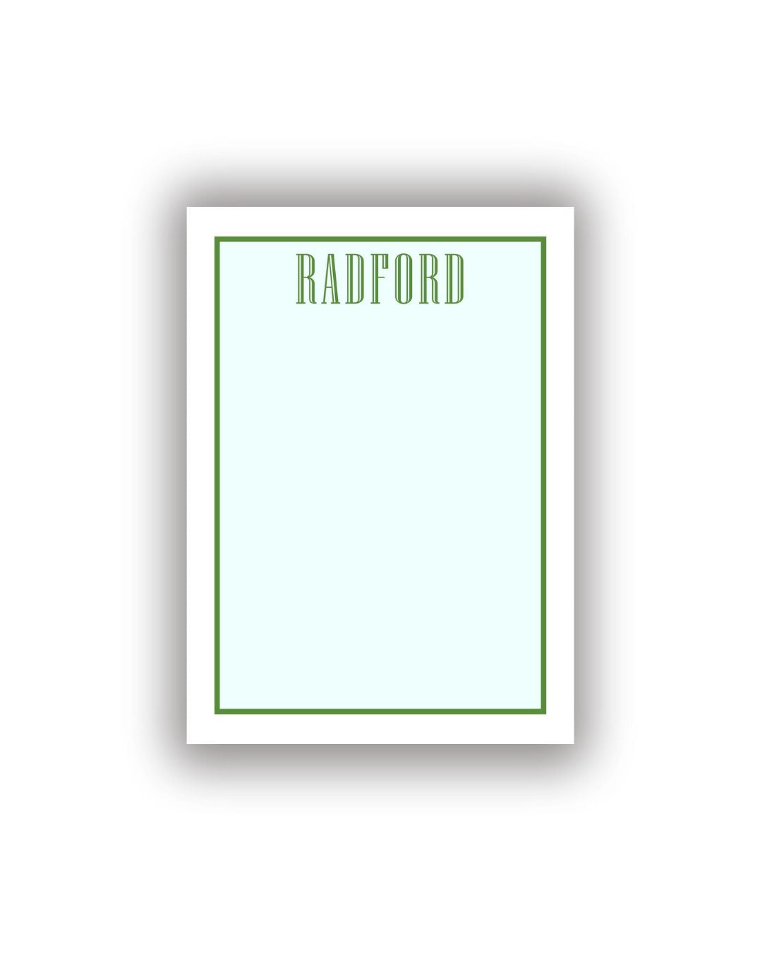 Colorful Two Tone Personalized Notepad