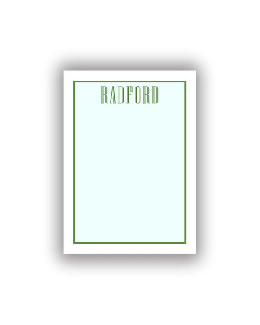 Colorful Two Tone Personalized Notepad