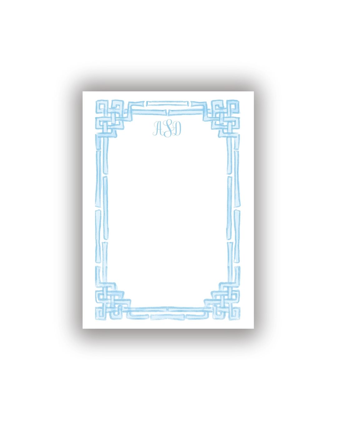 Bamboo Frame Personalized Notepad