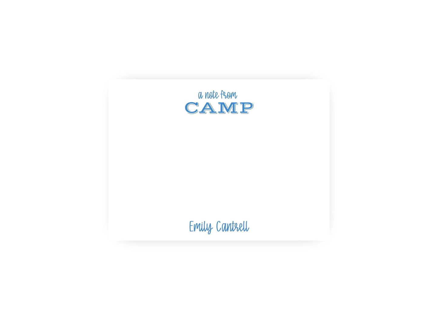 Happy and Bright Camp Personalized Notecards
