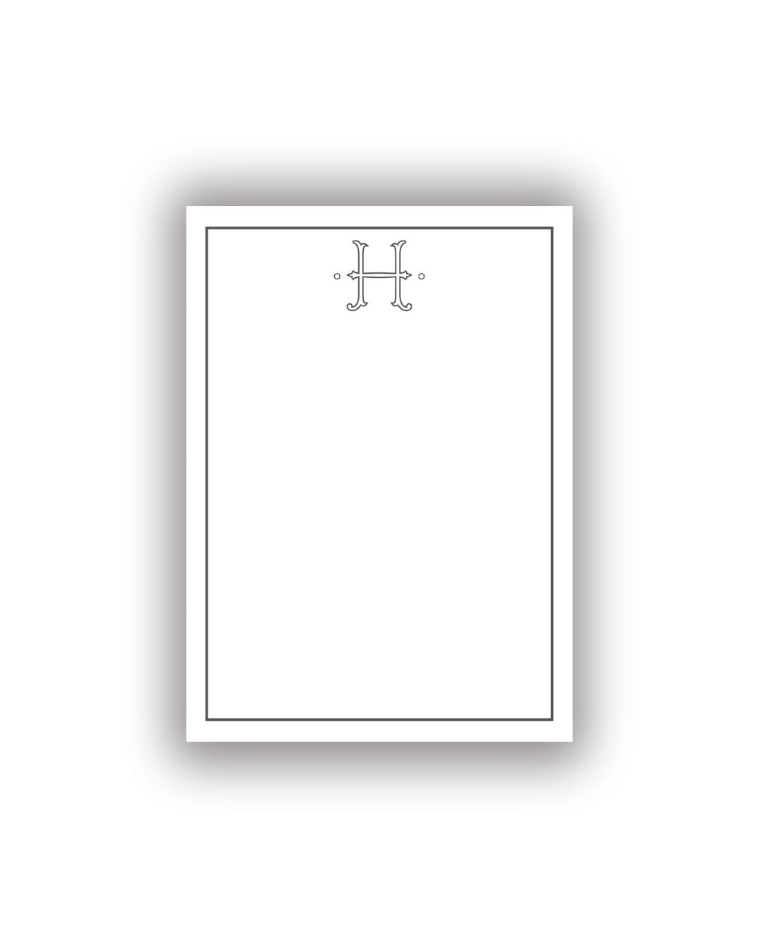 Fancy initial notepad