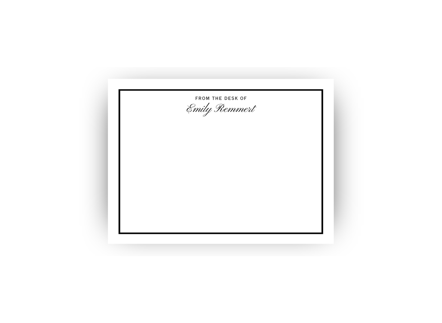 "From the Desk Of" Professional Personalized Notecards