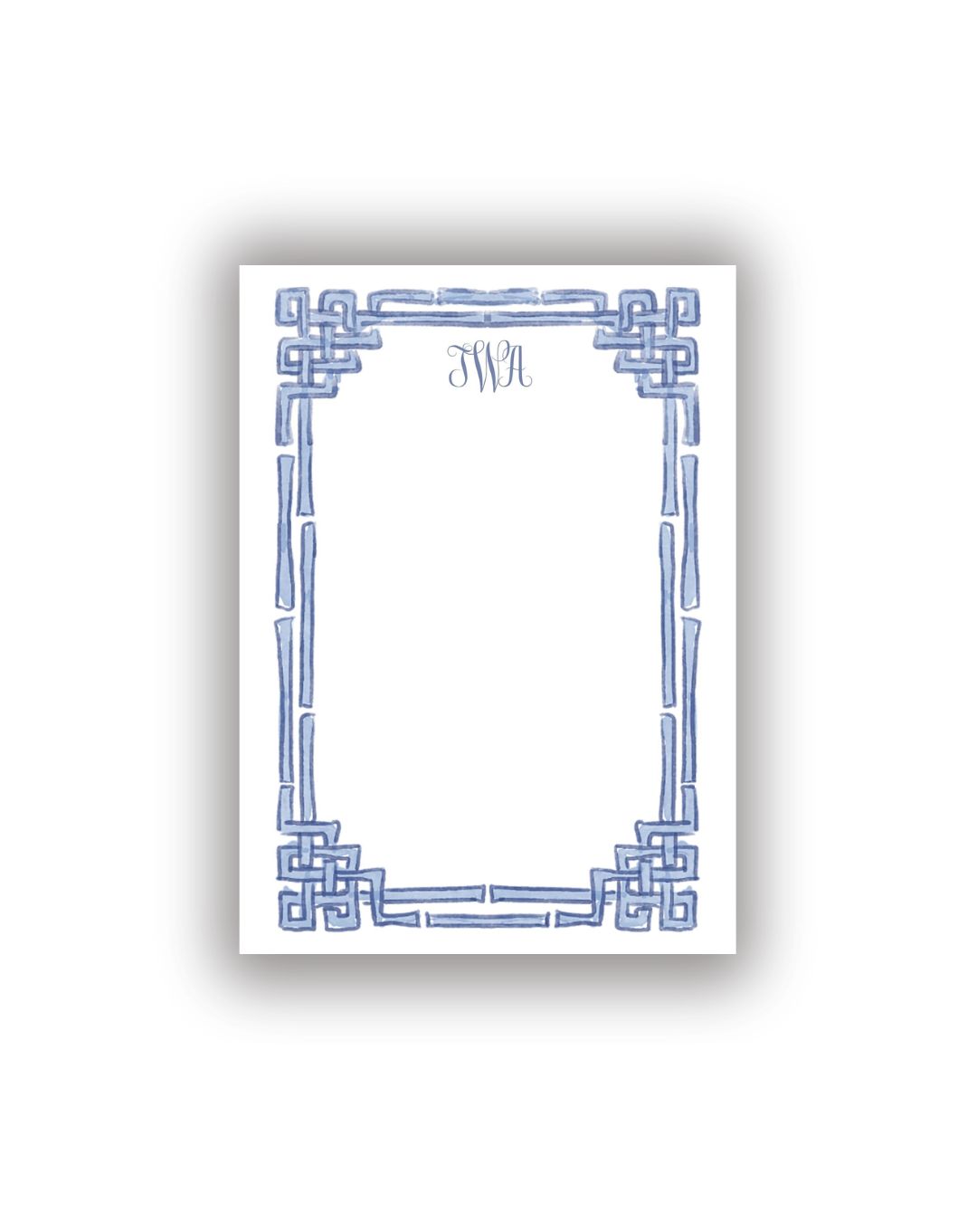 Bamboo Frame Personalized Notepad