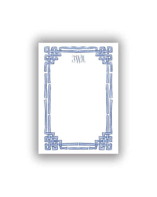 Bamboo Frame Personalized Notepad