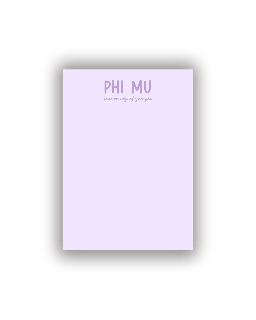 Sorority Notepads with Personalization