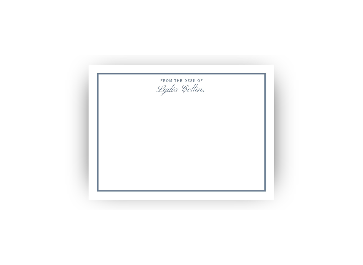 "From the Desk Of" Professional Personalized Notecards