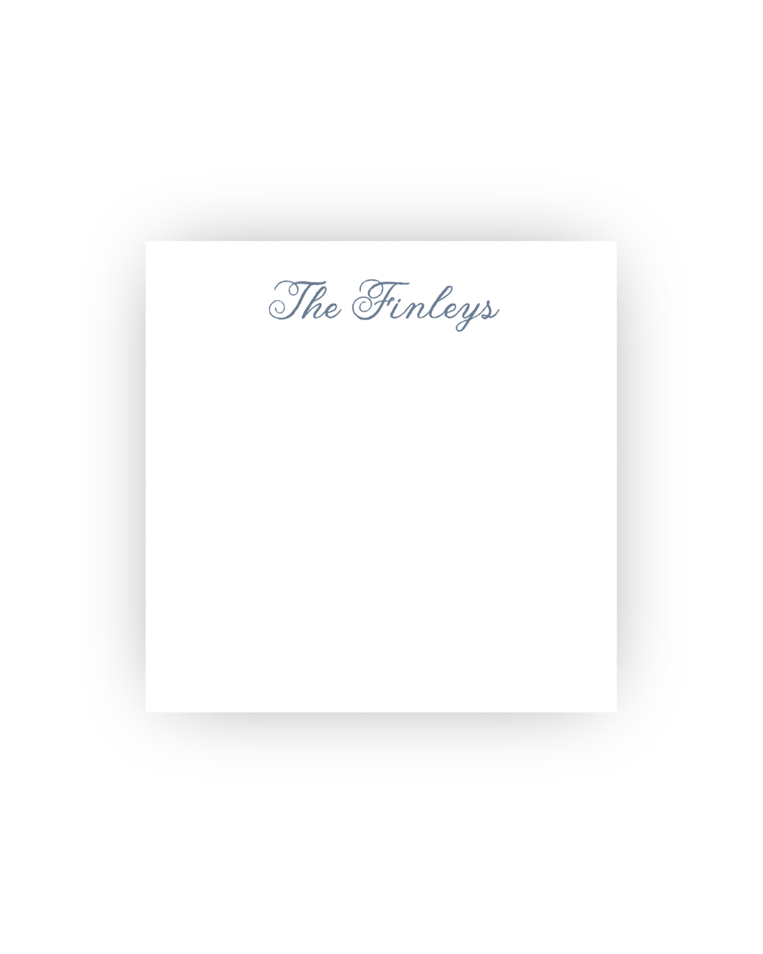 Scripty square personalized notepads