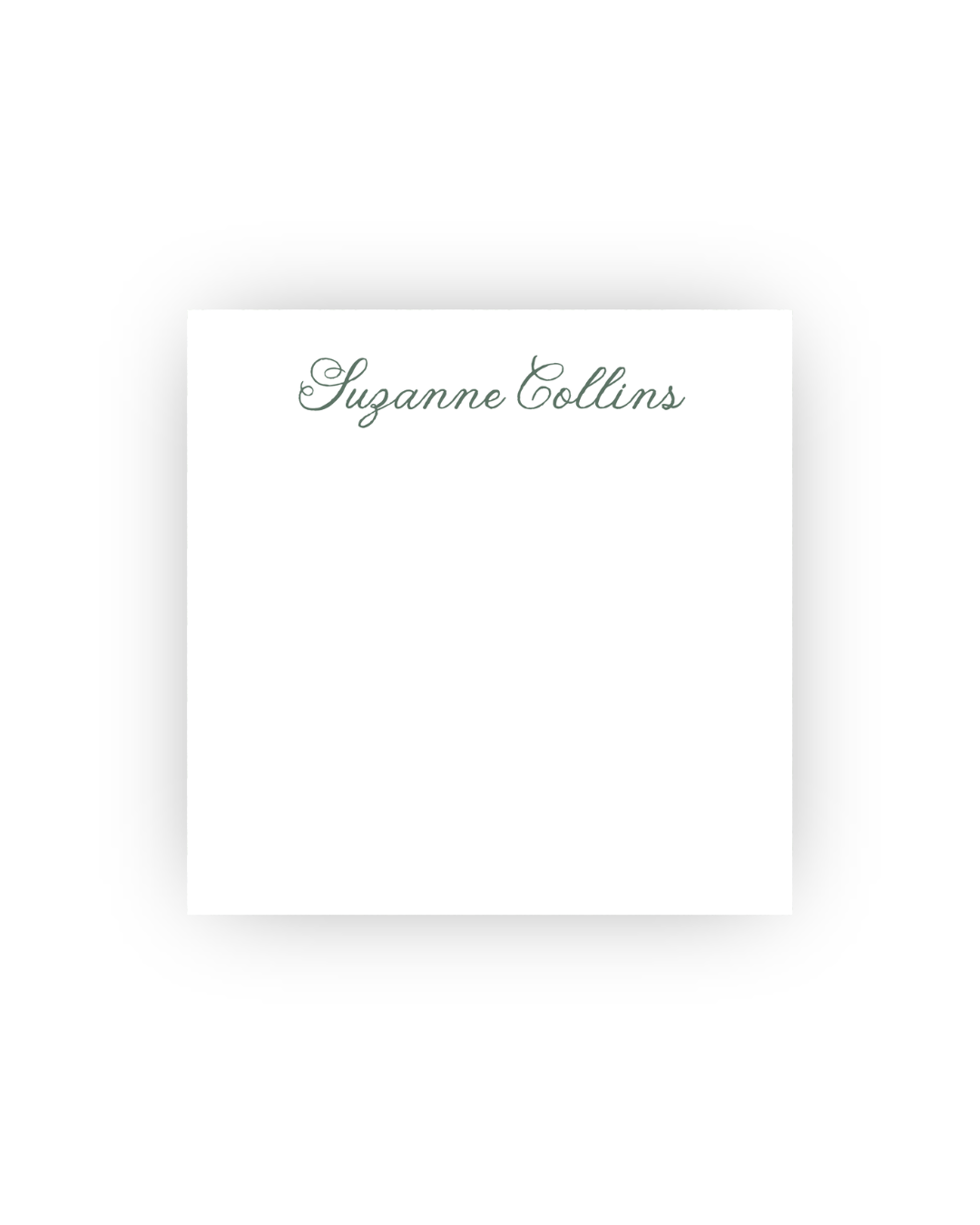 Scripty square personalized notepads