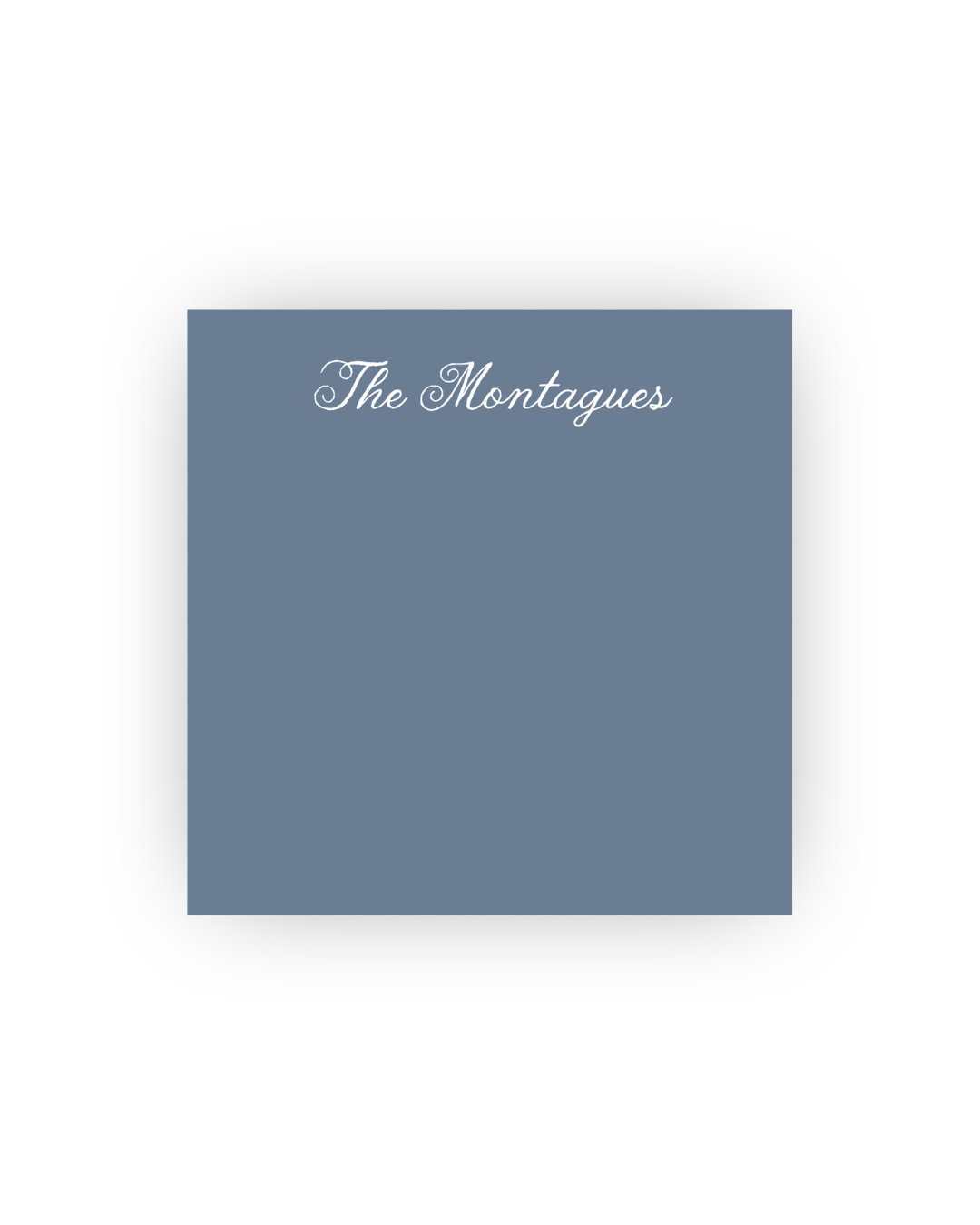 Scripty square personalized notepads