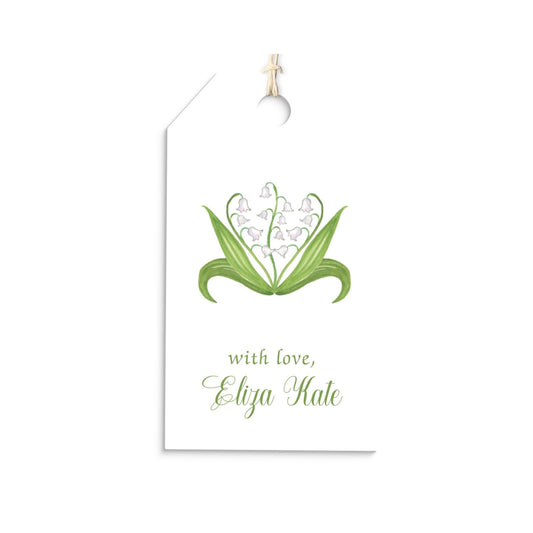 Lily of the Valley personalized hang tags