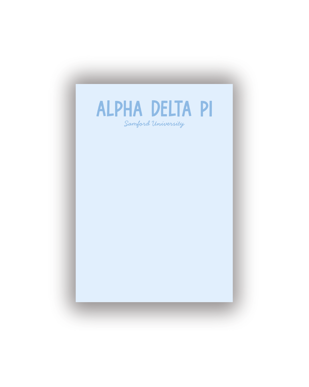 Sorority Notepads with Personalization