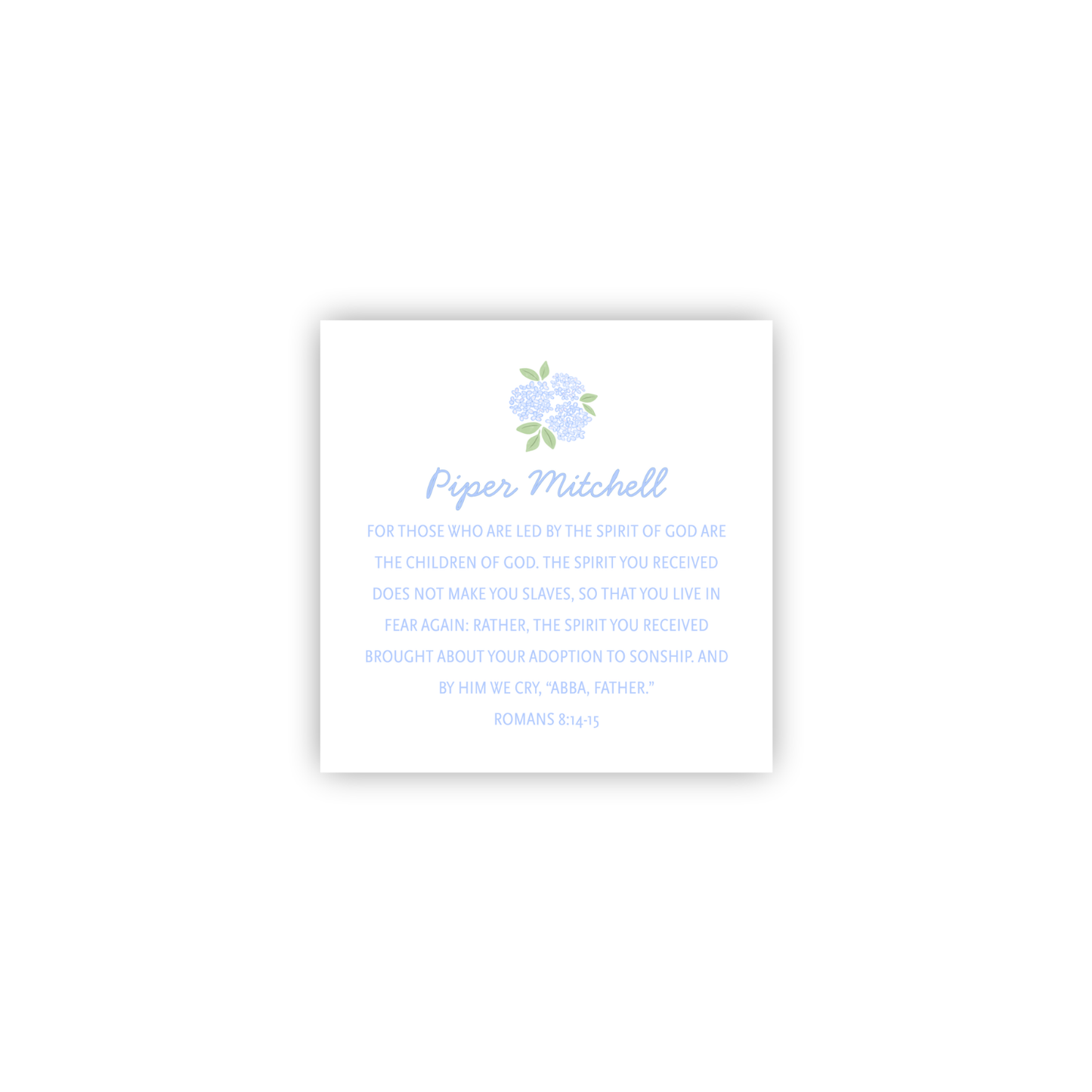Romans 8:14-15 Personalized Print- DIGITAL FILE