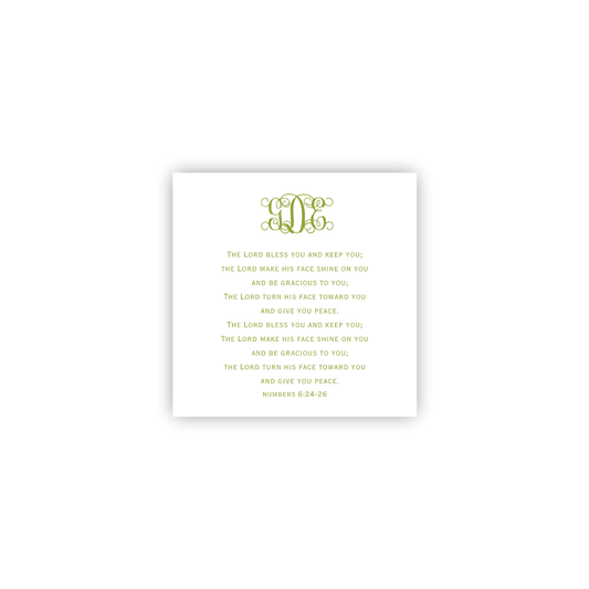 Numbers 6:24-26 Monogrammed Print- DIGITAL FILE