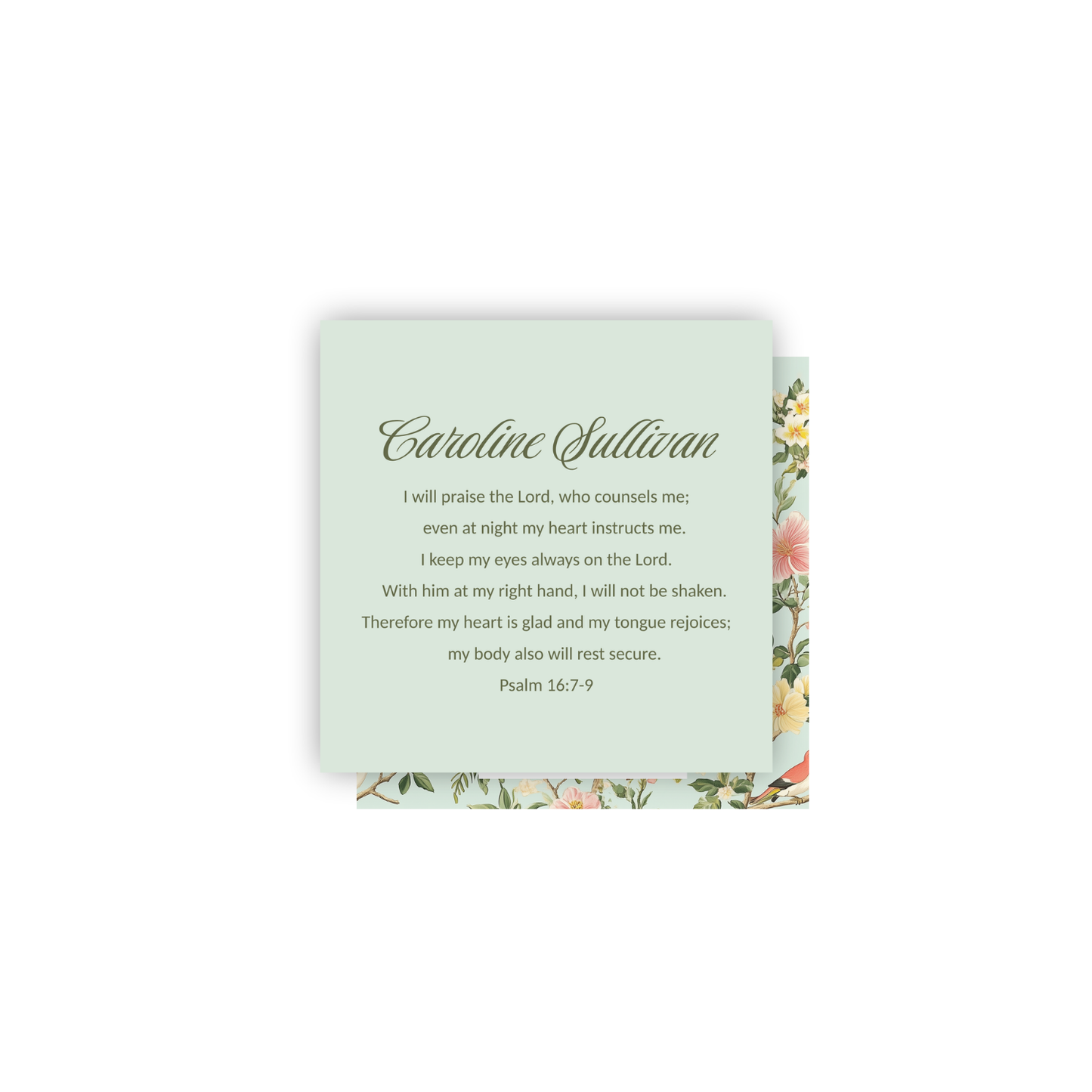 Psalm 16:6-9 Personalized Print- DIGITAL FILE
