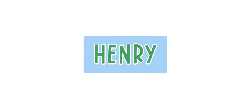 Blue and Green Block Print font water-resistant vinyl personalized labels
