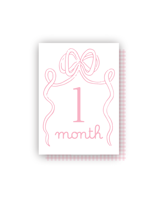 Pink Ribbon Milestone Cards