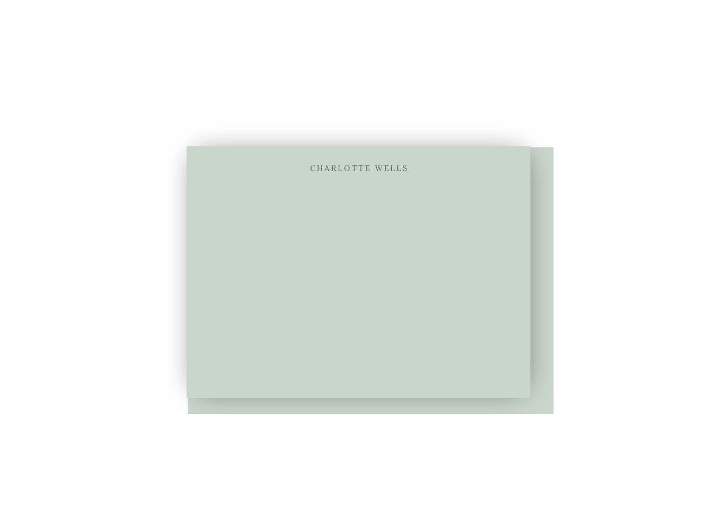 Petite Font and Two Tone Personalized Notecards