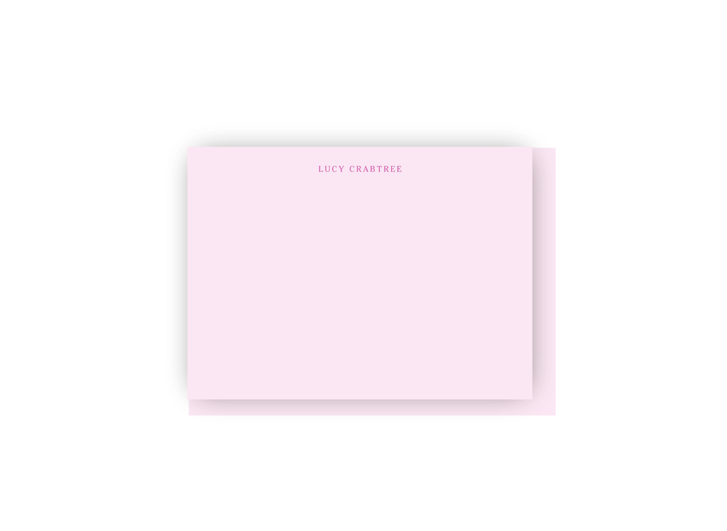Petite Font and Two Tone Personalized Notecards