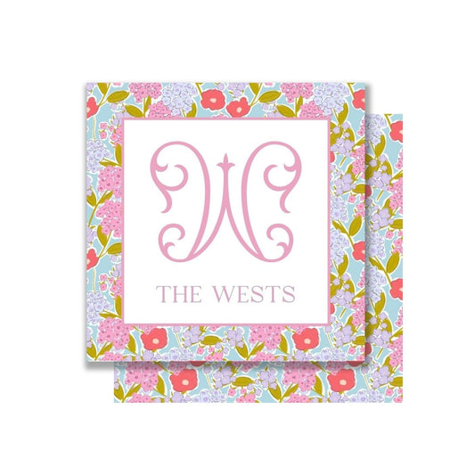 Bright Floral and Vintage Monogram gift tags