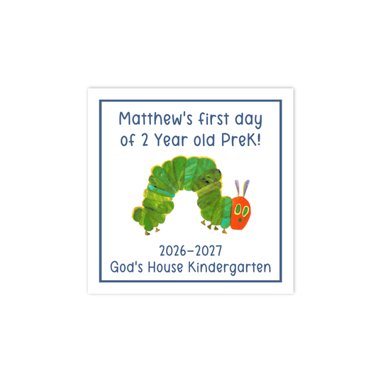 Very Hungry Caterpillar first/last day signs