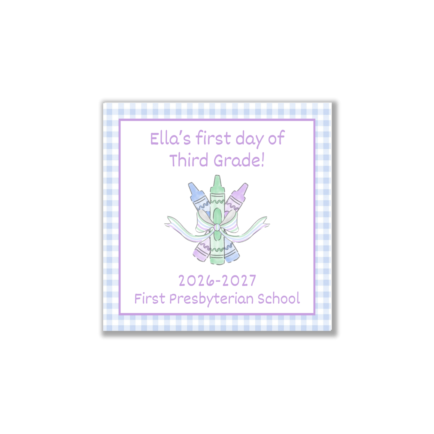 Pastel crayon bundle first/last day signs