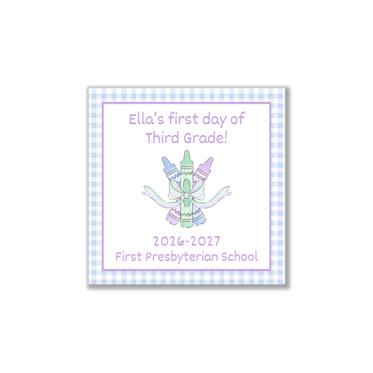 Pastel crayon bundle first/last day signs