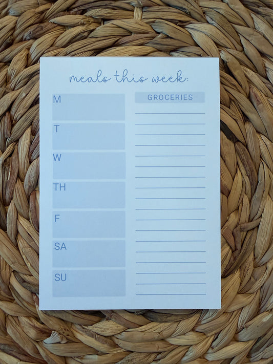 Meal Planning Notepad