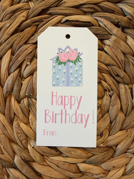 LARGE Happy Birthday non-personalized tags