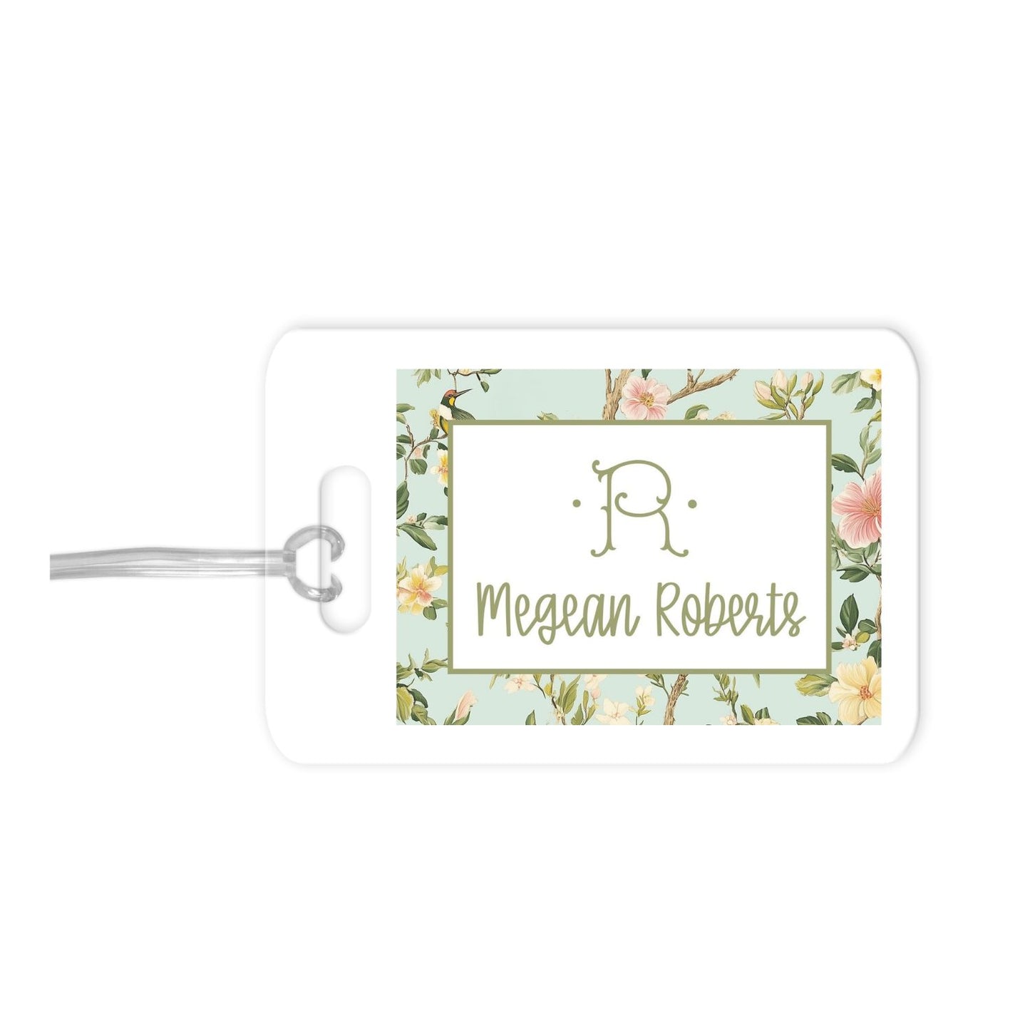 Chinoiserie Personalized Luggage Tag