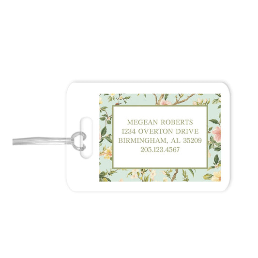 Chinoiserie Personalized Luggage Tag