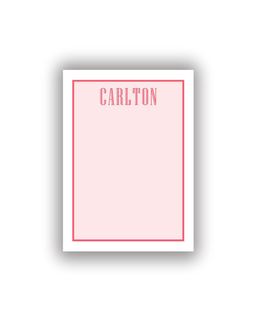 Colorful Two Tone Personalized Notepad