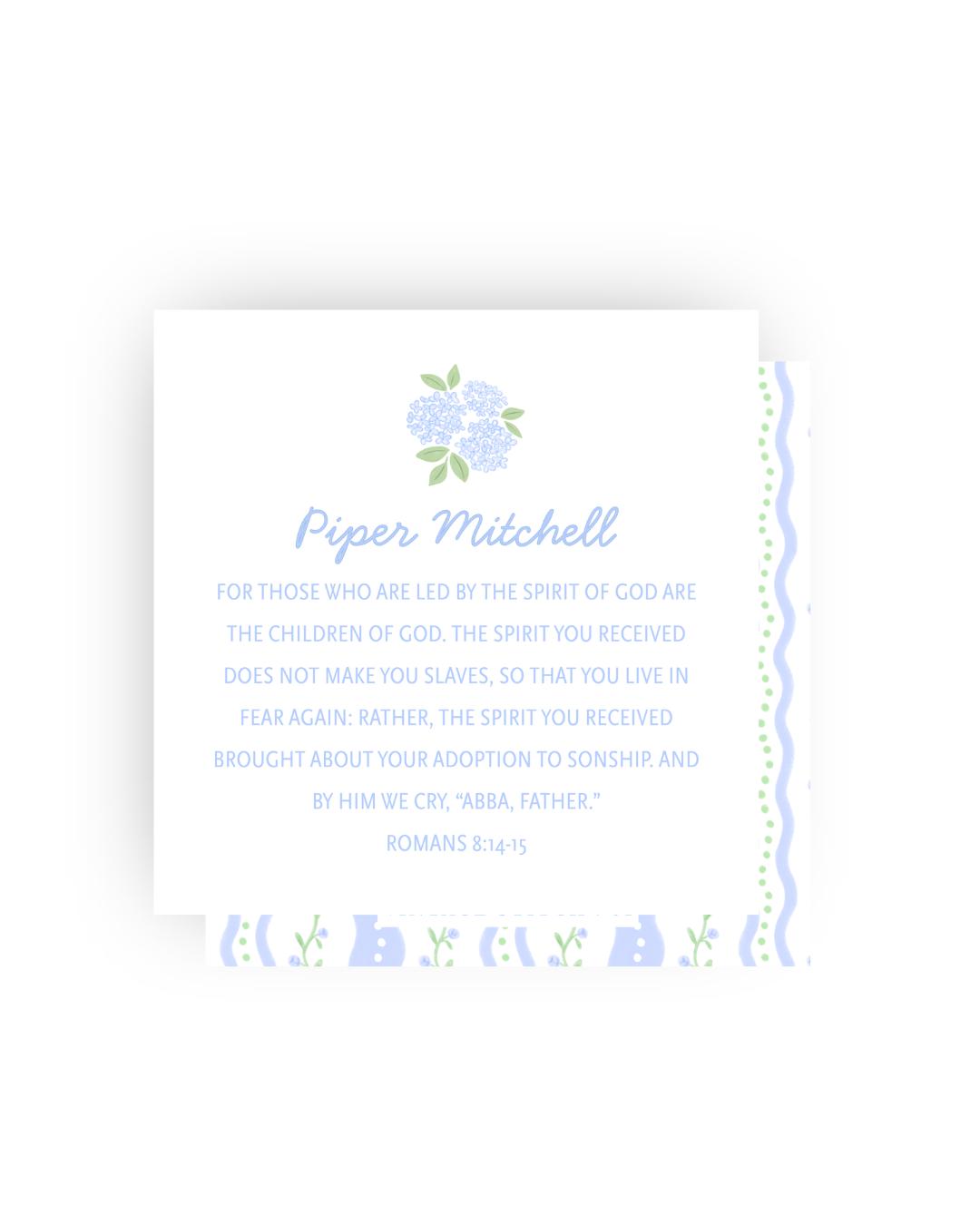 Romans 8:14-15 Personalized Print- DIGITAL FILE