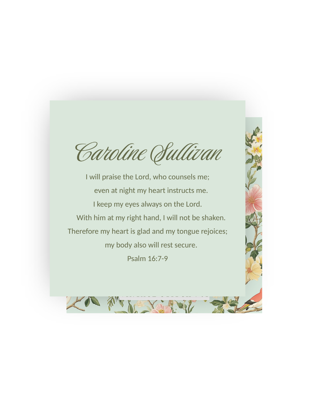 Psalm 16:6-9 Personalized Print- DIGITAL FILE