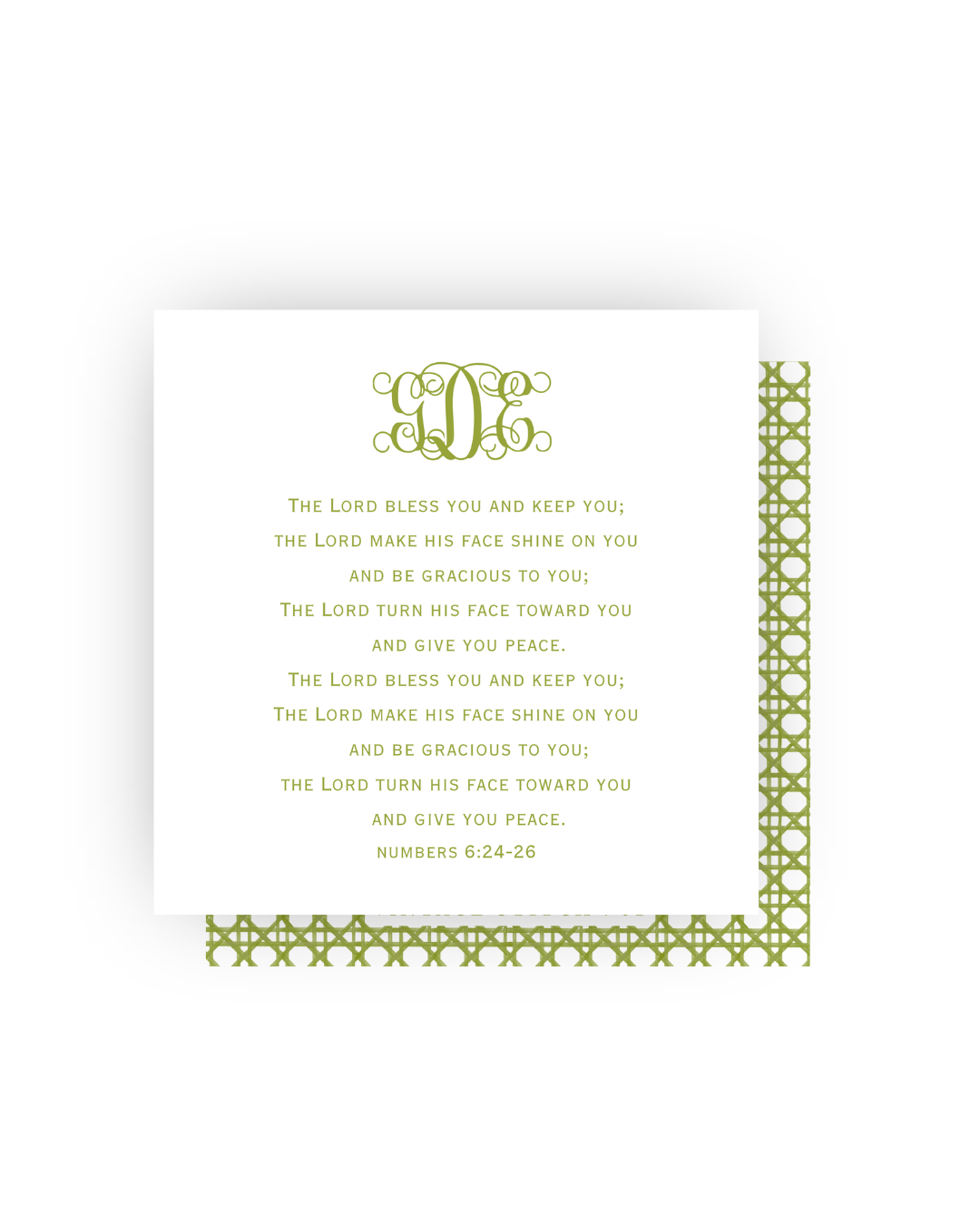 Numbers 6:24-26 Monogrammed Print- DIGITAL FILE