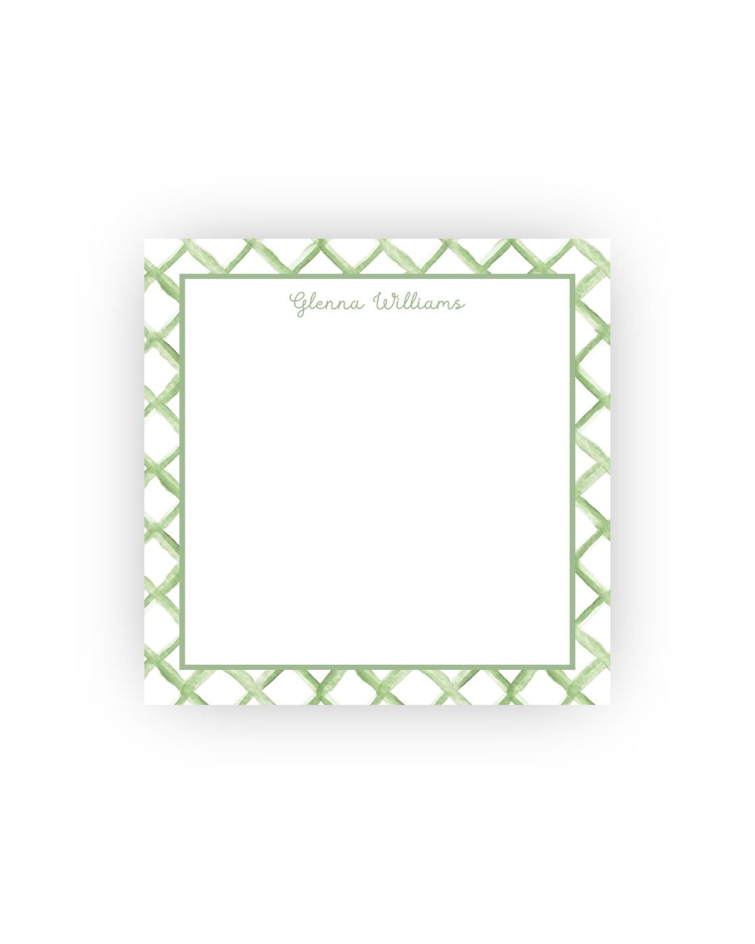 Geometric personalized notepad