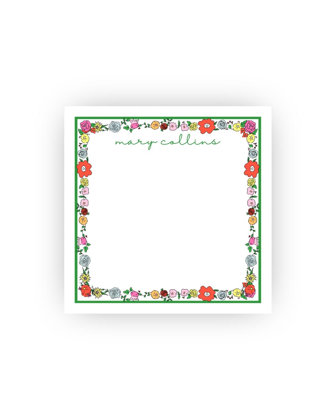 Liberty Inspired Square personalized notepad