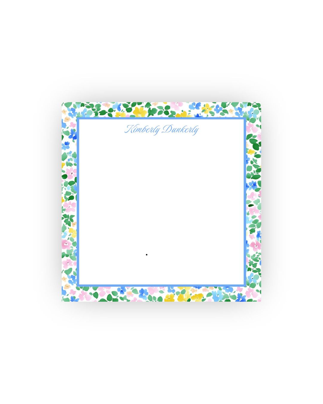 Bright Floral Square personalized notepad
