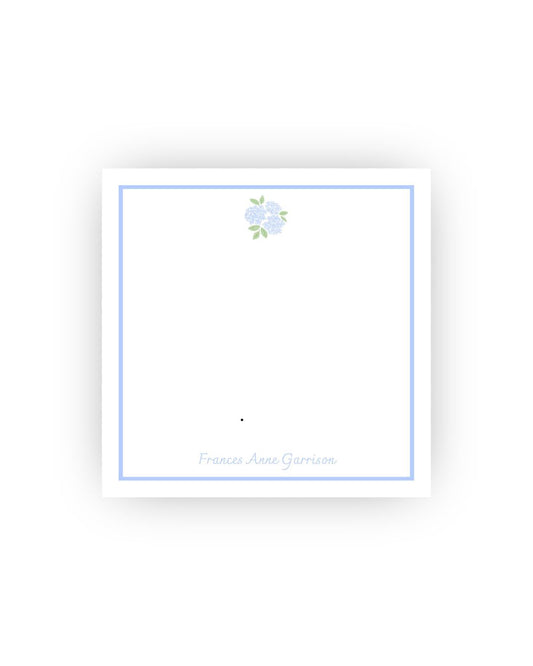 Hydrangea personalized notepad