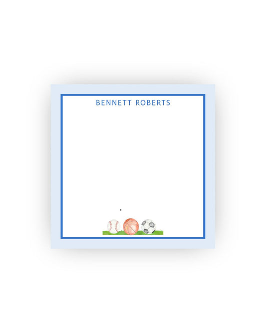Sports Balls Personalized Notepad