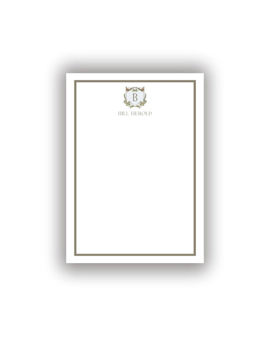 Pheasant Hunting Crest Personalized Notepad