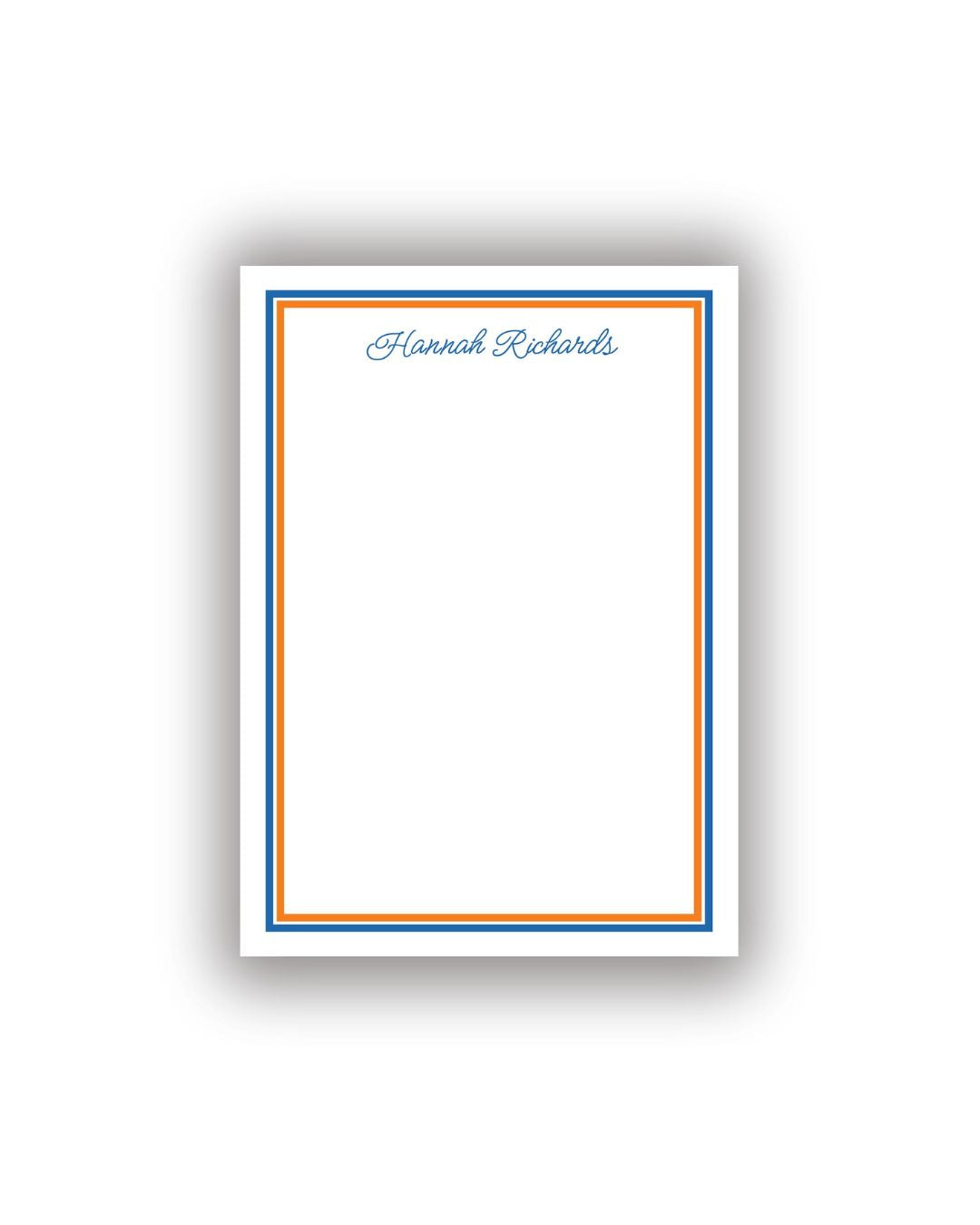 Collegiate Colors Personalized Notepad
