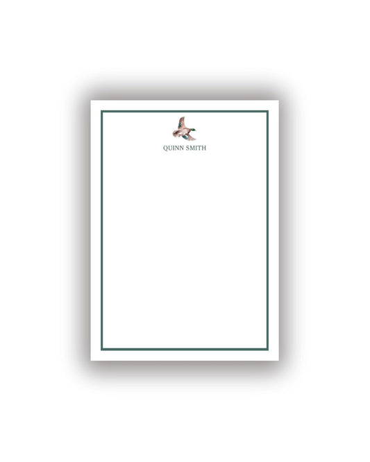 Handsome mallard duck personalized notepad