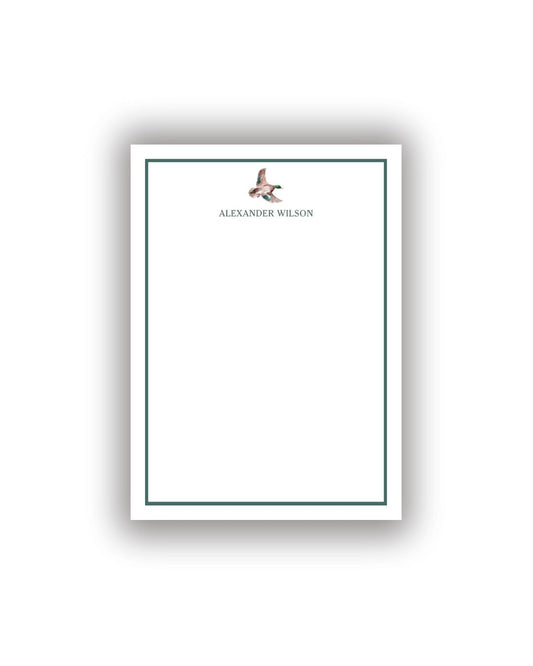 Handsome mallard duck personalized notepad