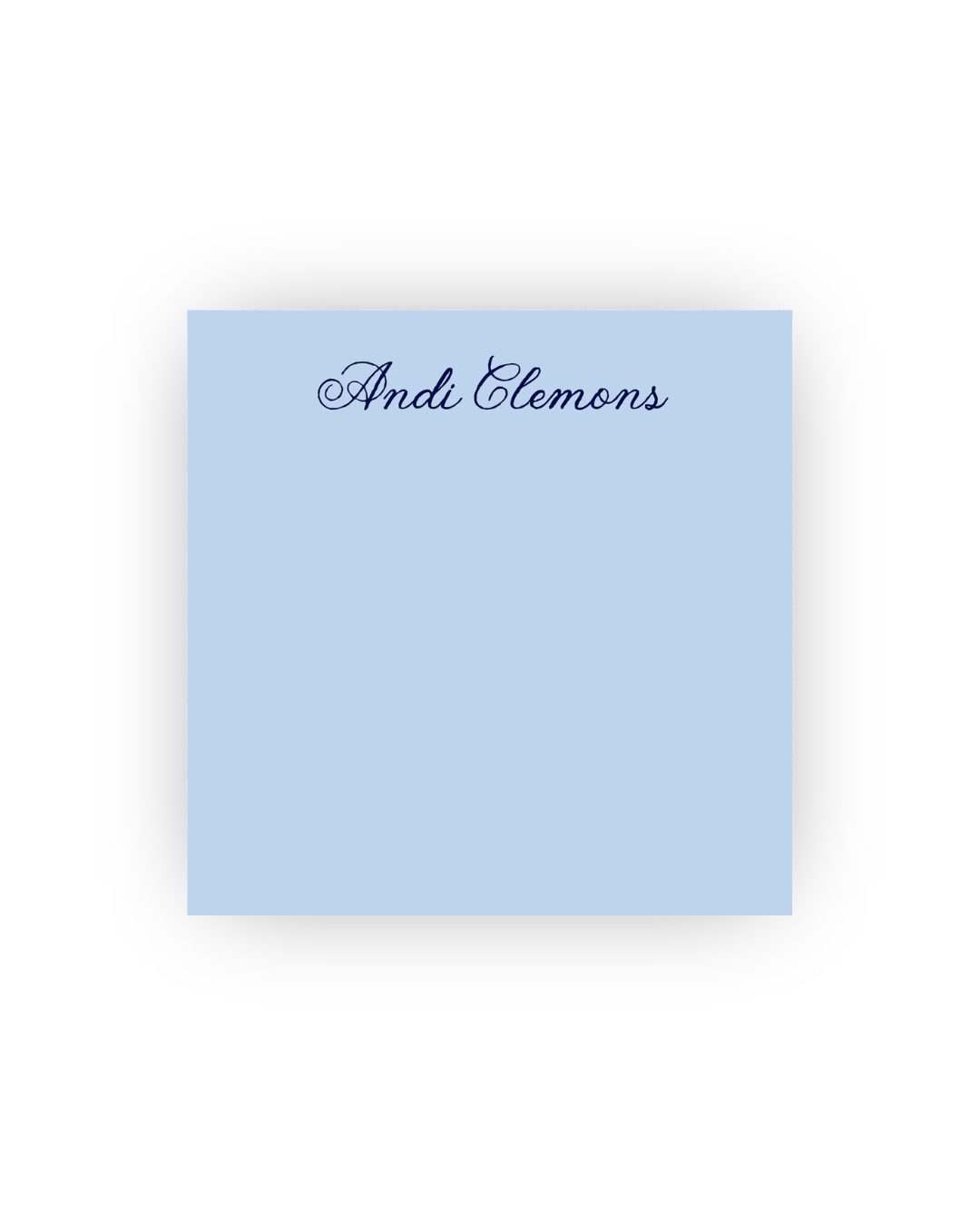 Scripty Square personalized notepads