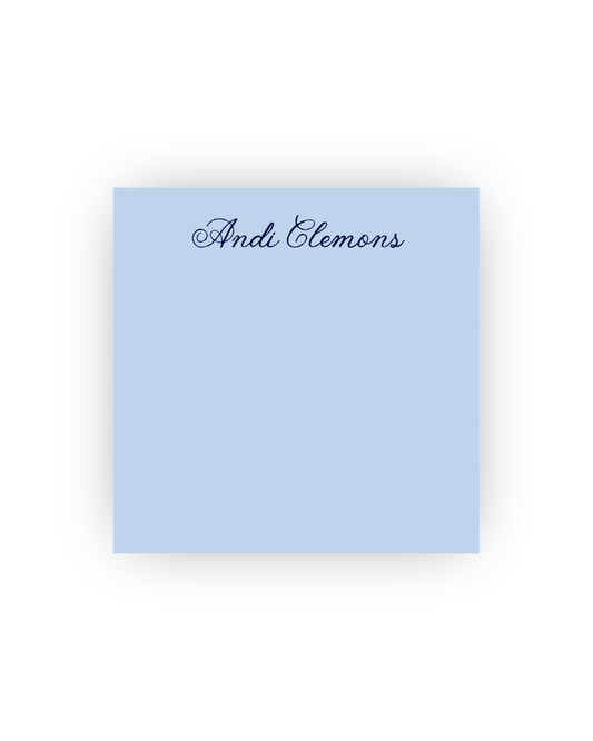 Scripty Square personalized notepads