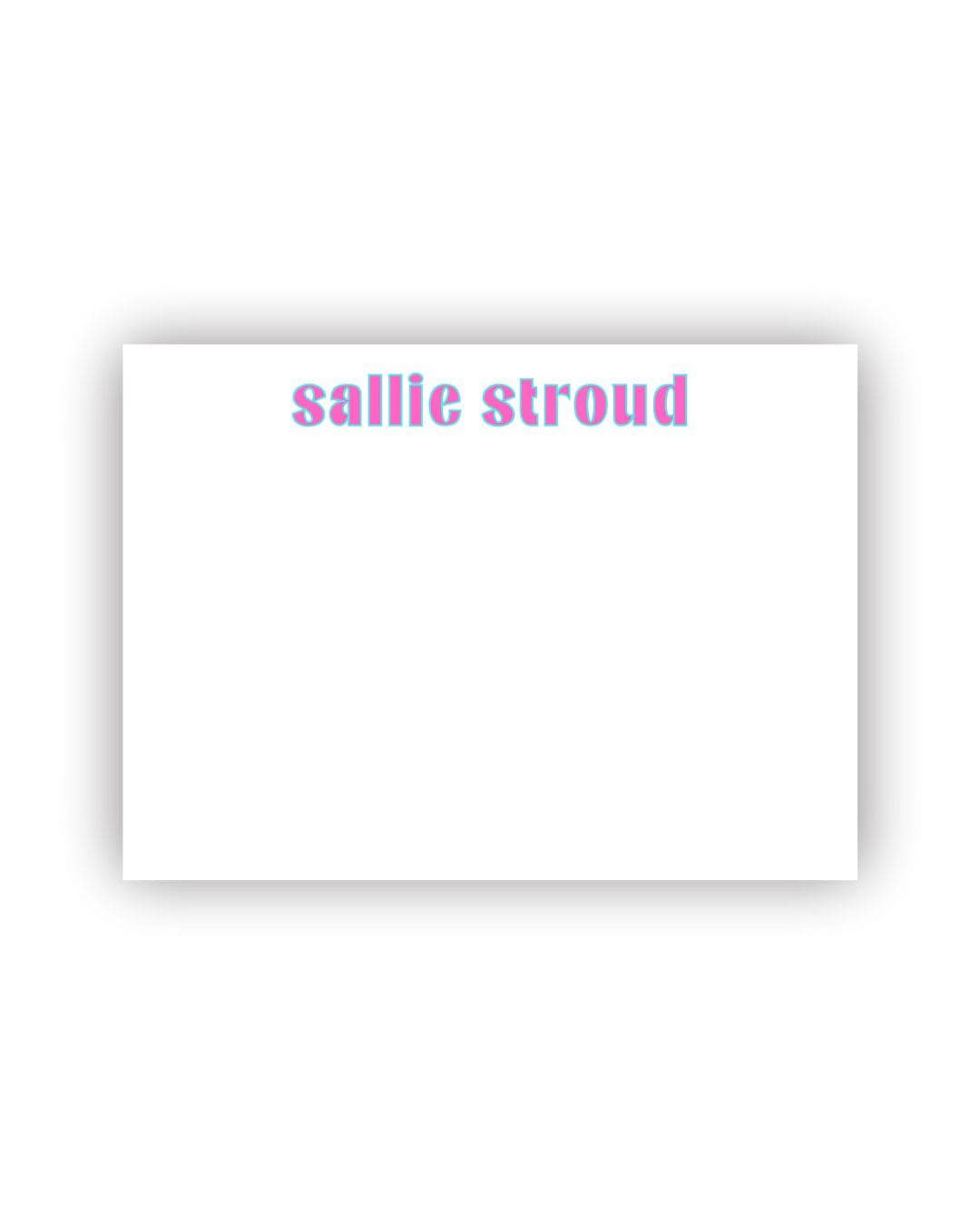 Fun and Bold Personalized notecards